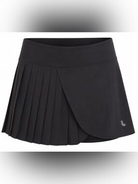 Lole Black Pleated Tennis Golf Skort Skirt Large